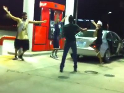 gas station dance