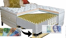 Money under German Matresses 