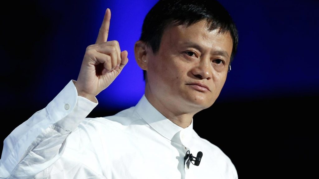 CEO Jack Ma, wagging a finger (bad sign)