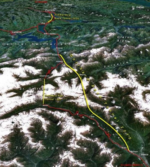 Switzerland's Gotthard Base Tunnel: Swiss Engineered, Foreign Made