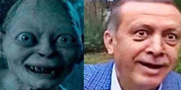 Gollum and his twin brother Erdogan – fair game