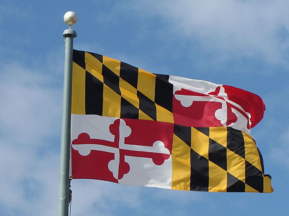 Just in case you were wondering. this is what the flag of Maryland looks li...
