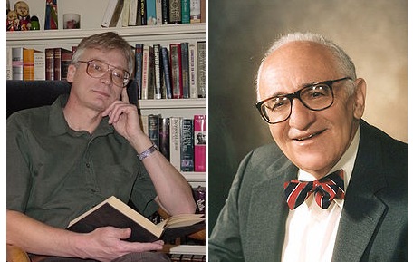 Hans-Hermann Hoppe (left) and Murray Rothbard (right) – individual knowledge does play a role in forecasting asset prices, and believe it or not, the stock market actually reflects the real world of business (irrespective of the distortion of prices by monetary inflation, this can be ascertained by the simple fact that the relative performance of individual stocks and the underlying businesses usually differs greatly).