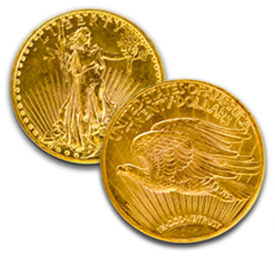 $20 Saint Gaudens Pre-1933 Double Eagle Coins