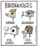 Fed birdhouse