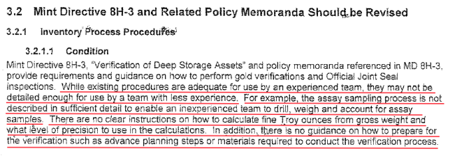 US Mint Releases New Fort Knox “Audit Documentation”. The First Critical Observations.