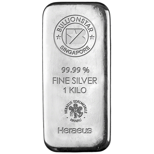 Singapore Germany Silver Bullionstar Bar 1kg
