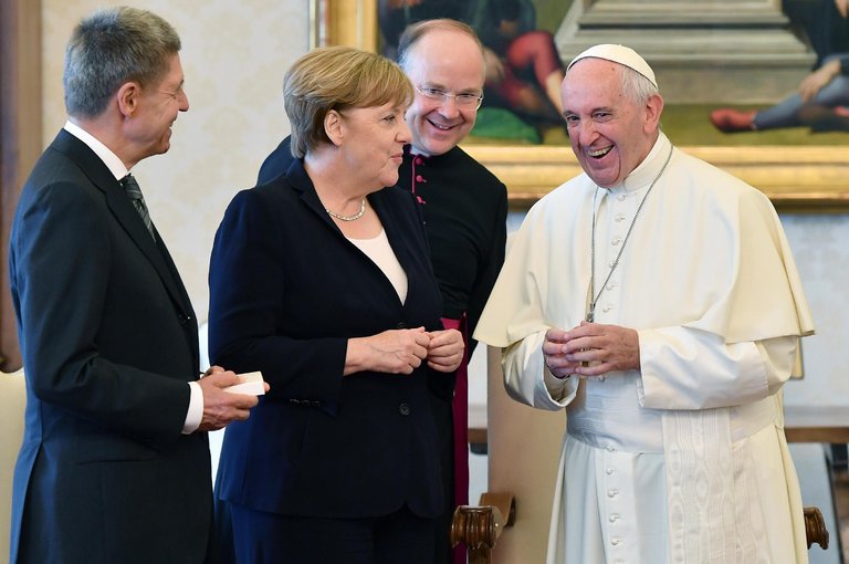 Merkel and Pope