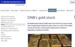 DNB's gold stock