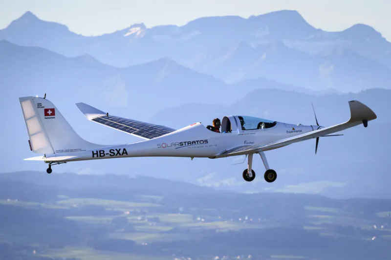 First Skydive from a Solar Electric Plane