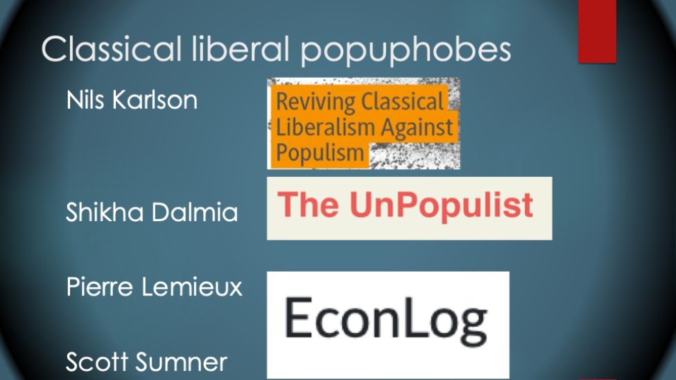 Populism and Classical Liberalism: Is There an Intersection?