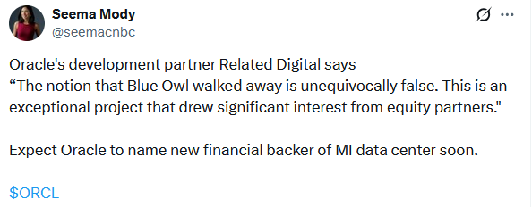 BLue Owl Roils The AI Narrative