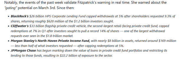 Private Credit Stress: Will The Fed Backstop Excuberance Again?